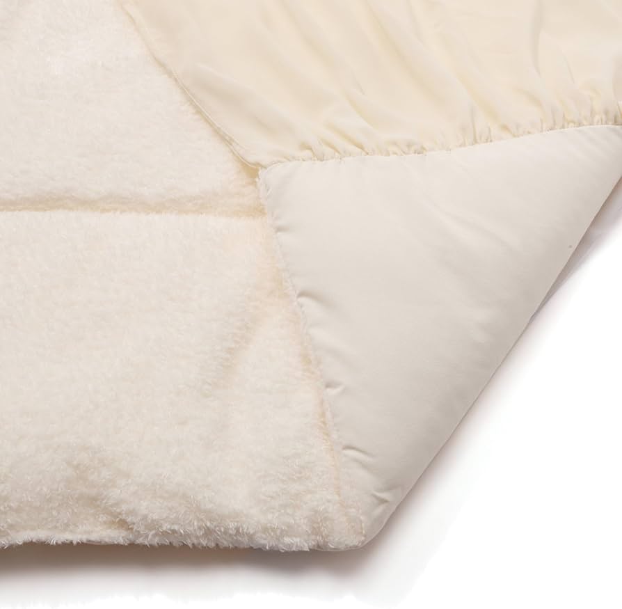 新品　フランフラン　WARMY フリル ベッドパッド　ダブル　アイボリー　発熱 Amazon｜Francfranc フランフラン WARMY ホワモコ フリル ベッドパッド